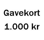Gavekort p� 1000 Kr. 